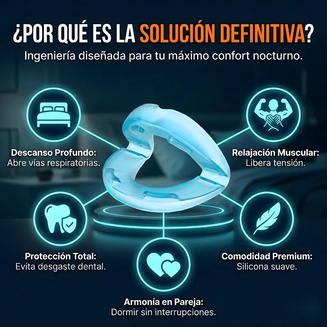 AdiósRonquidos® - Protector Bucal anti Ronquidos y Bruxismo